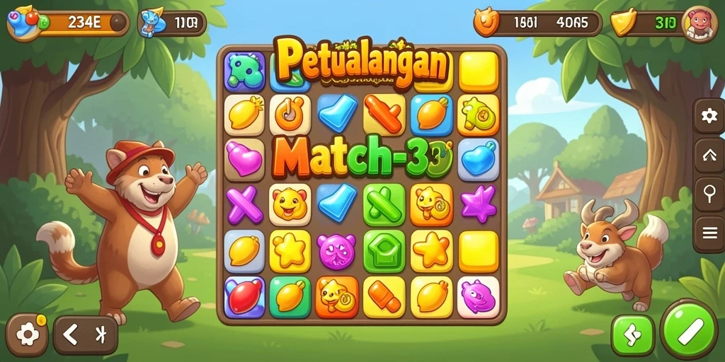 Gameplay seru dan tantangan dalam 234E yang menghibur.