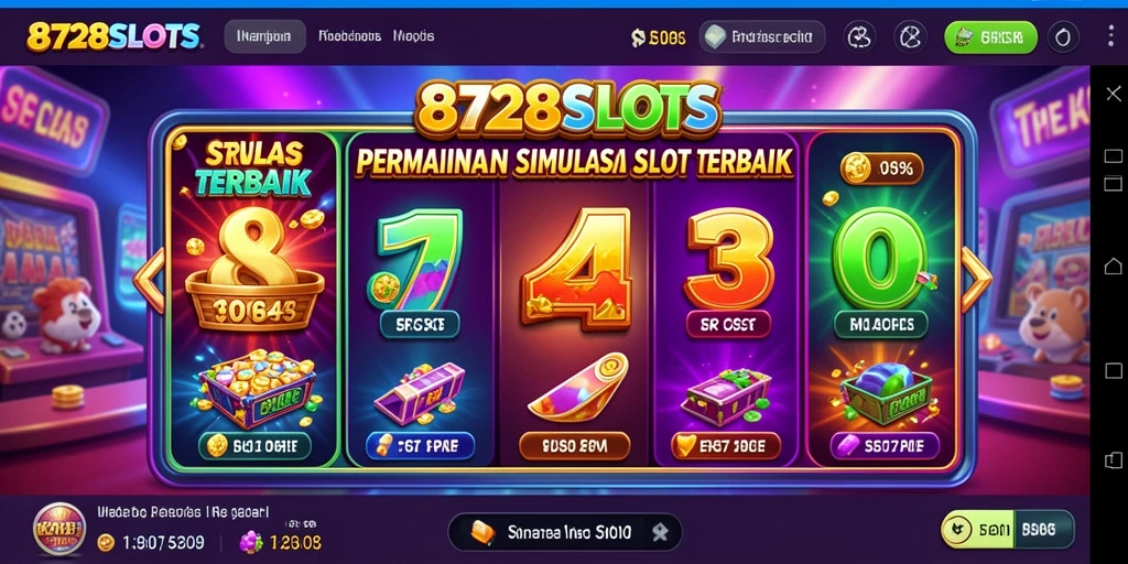 Tampilan menarik dari gameplay 8728SLOTS yang mendebarkan.