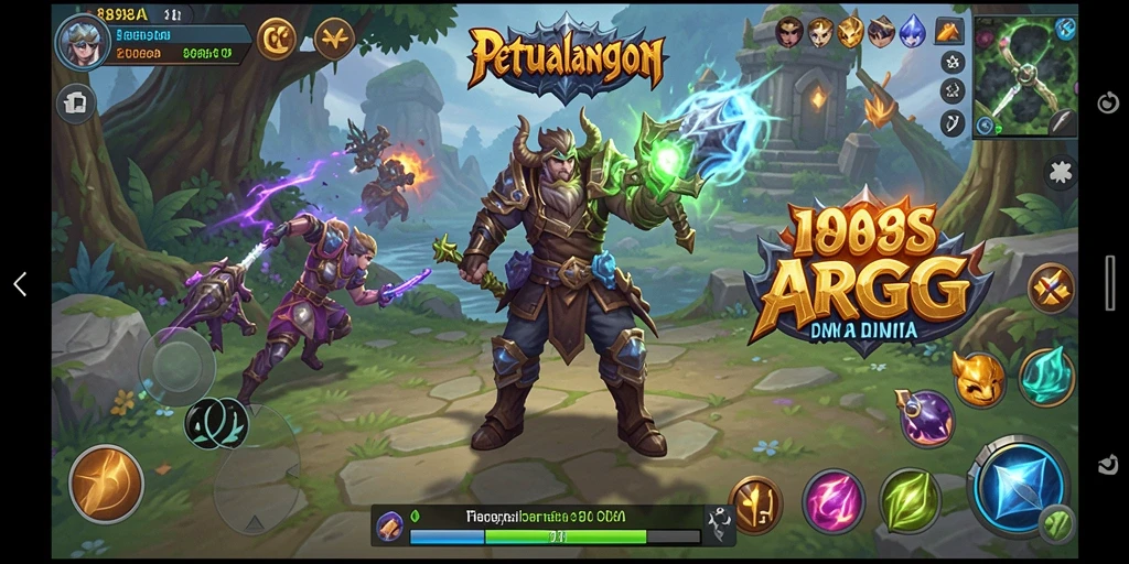 Tangkapan layar dari gameplay seru 898A di dunia ARPG.