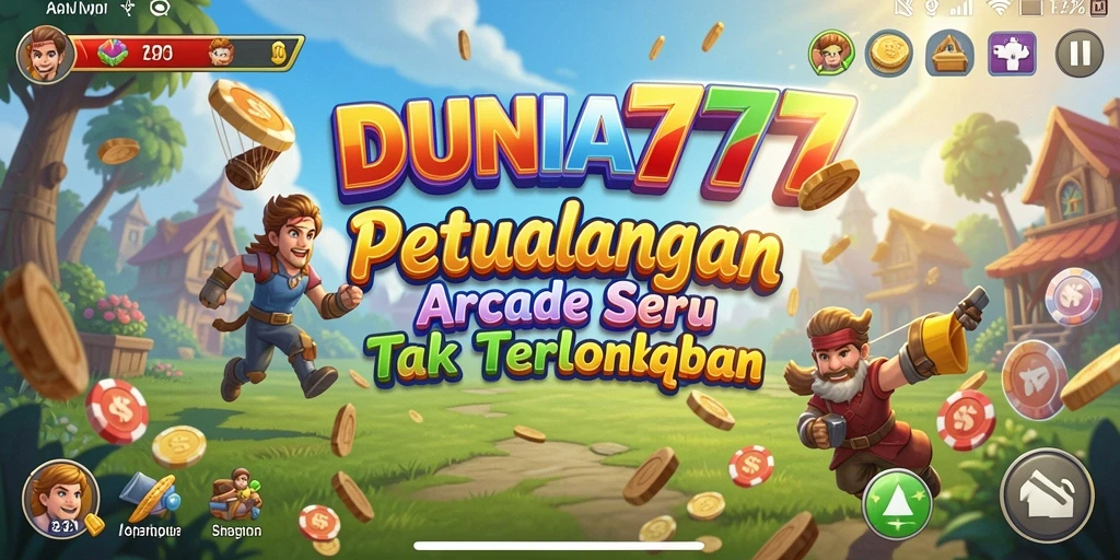 Tampilan gameplay DUNIA777 yang penuh warna dan menantang.