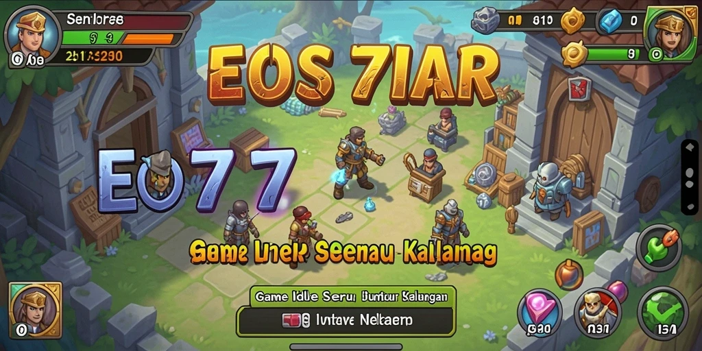 Screenshot menampilkan gameplay seru dan karakter beraksi di EOS77.