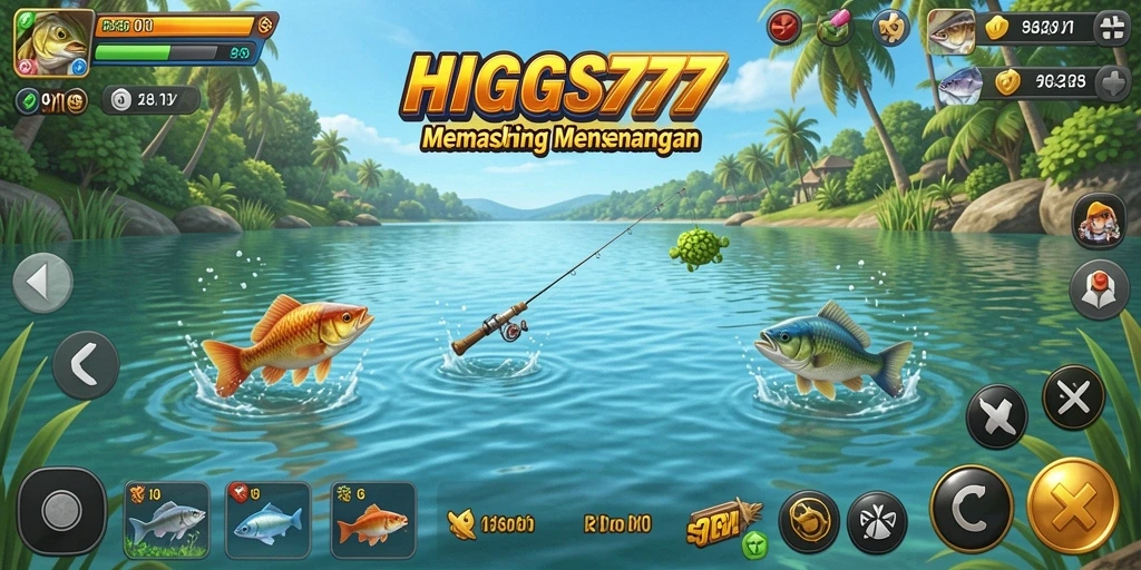 Tangkapan ikan yang mengesankan dalam gameplay HIGGS777.