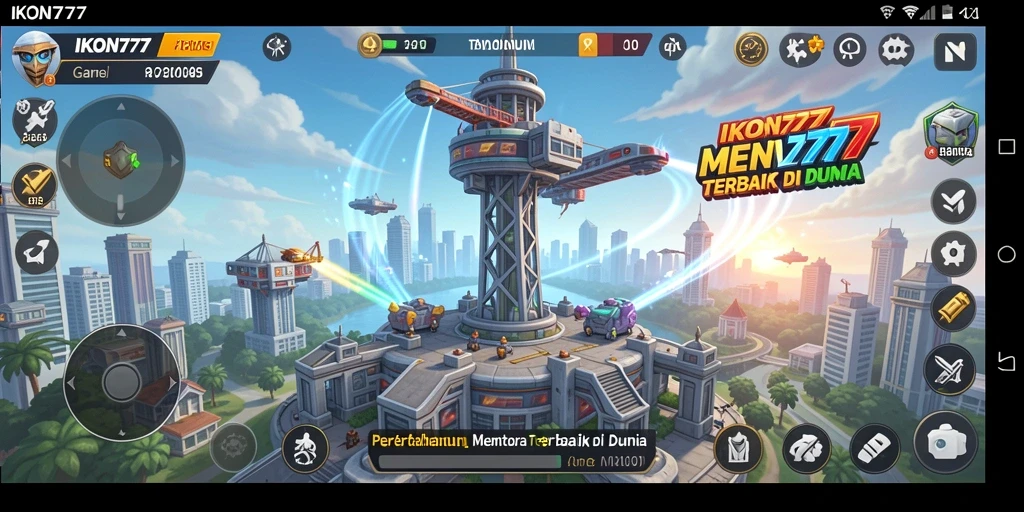Tampilan gameplay IKON777 dalam pertahanan menara yang menegangkan.