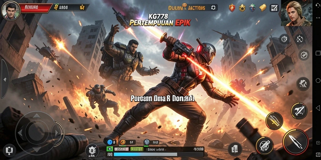Tampilan aksi seru dalam gameplay KG778 yang mendebarkan.