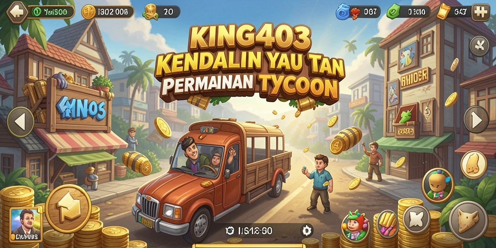 Screenshot KING403 menampilkan pengalaman gameplay Tycoon yang mendebarkan.