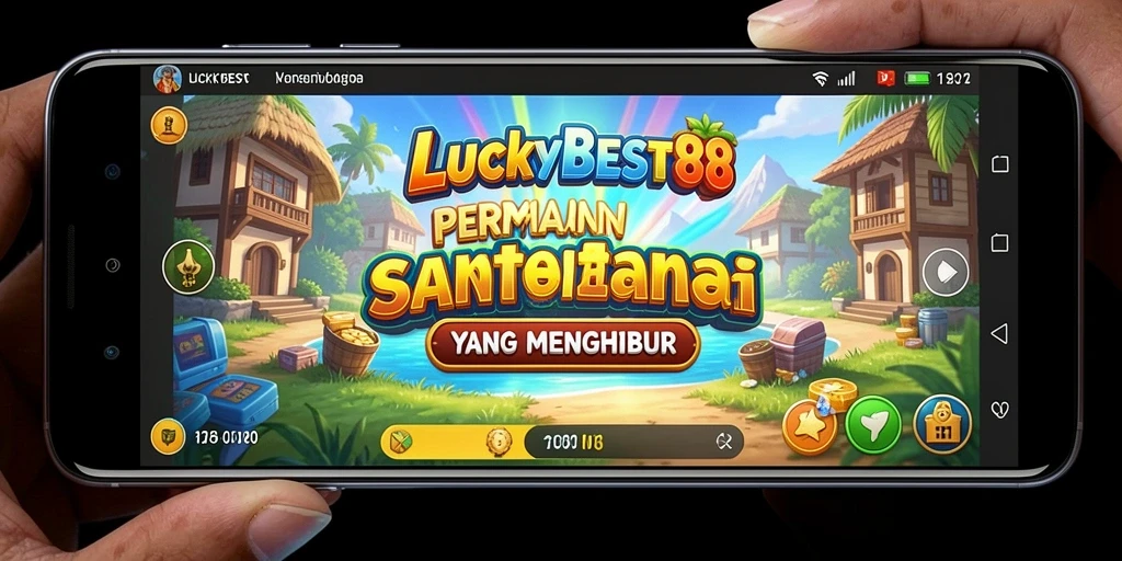 Tampilan gameplay <strong>LUCKYBEST88</strong> yang cerah dan menghibur.
