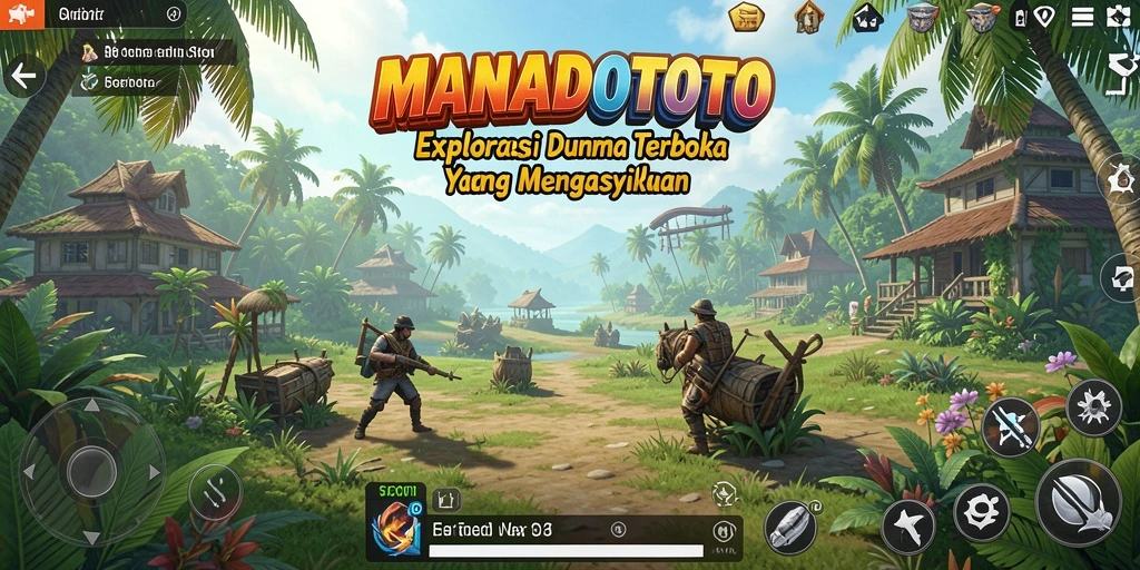 Tangkapan layar gameplay menarik dari dunia terbuka MANADOTOTO.