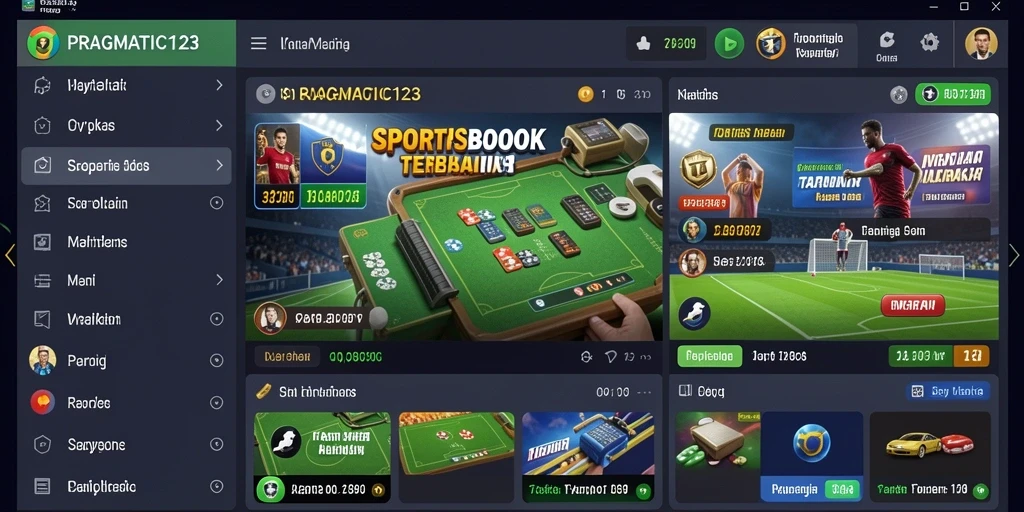 Screenshot gameplay PRAGMATIC123 menampilkan taruhan olahraga yang seru.