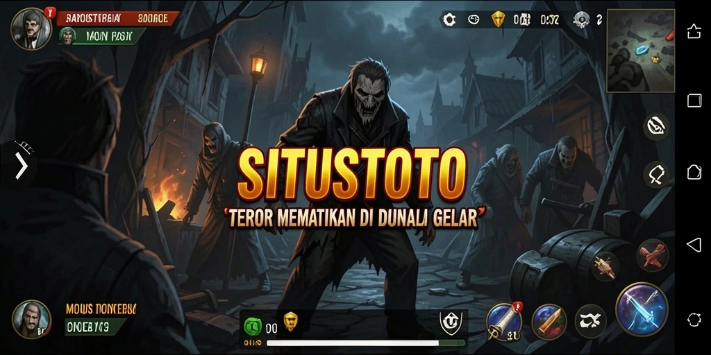 Screenshot aksi menegangkan dalam gameplay SITUSTOTO.