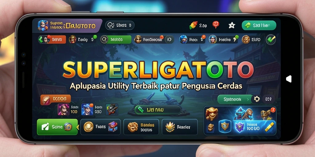 Tampilan utama SUPERLIGATOTO dengan fitur-fitur Utility unggulan.