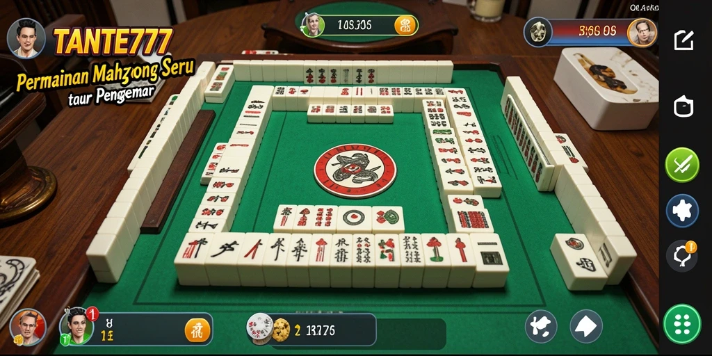 Tampilan gameplay seru Mahjong di TANTE777 yang penuh tantangan.
